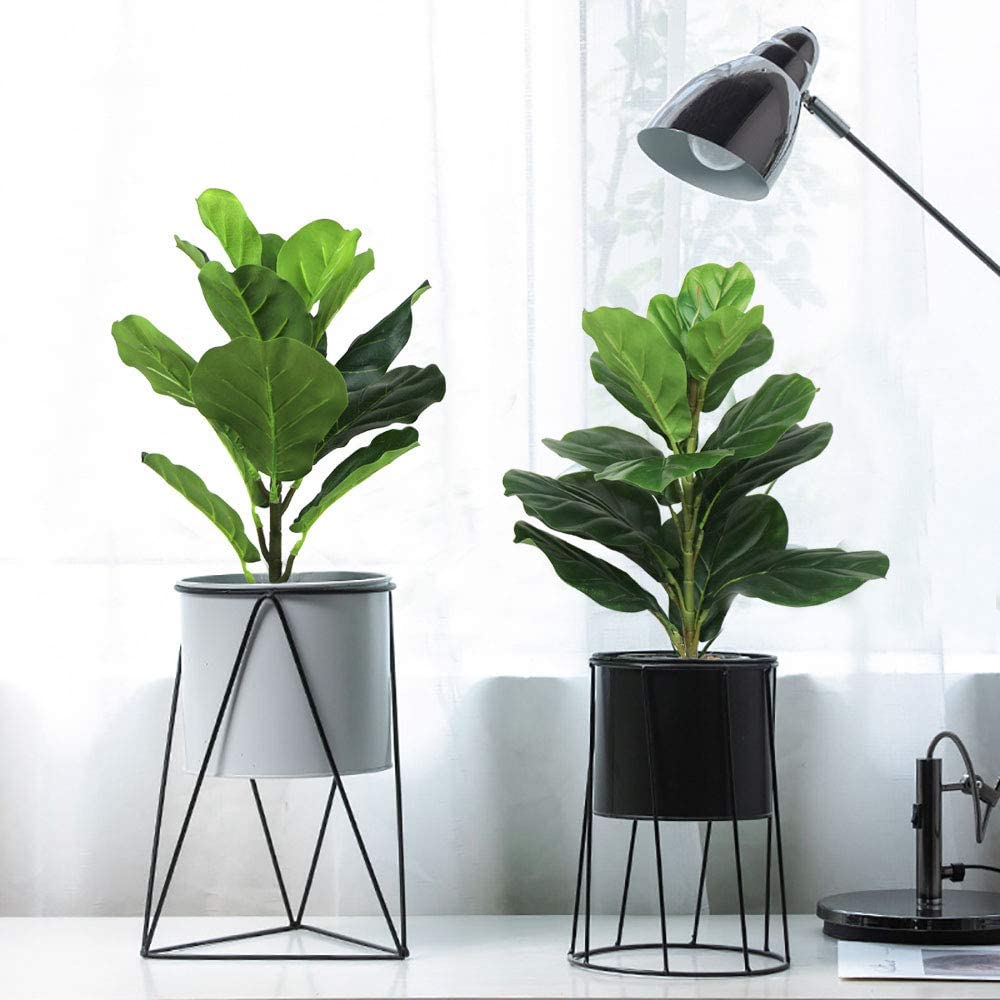 Fiddle Leaf Fig - AB33-2Pcs feuille de violon artificielle figue